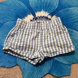Rewash Blue and White Gingham Kids Shorts